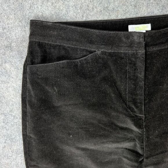 J Jill Pants Women 6 Brown Corduroy Mid Rise Ankle Pockets Stretch Cotton Casual - Picture 3 of 12
